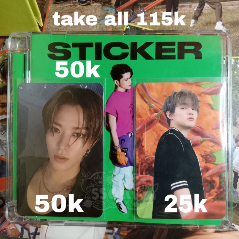 album jewel case nct taeyong sticker, pc Yuta seoul city, chenle ar clip