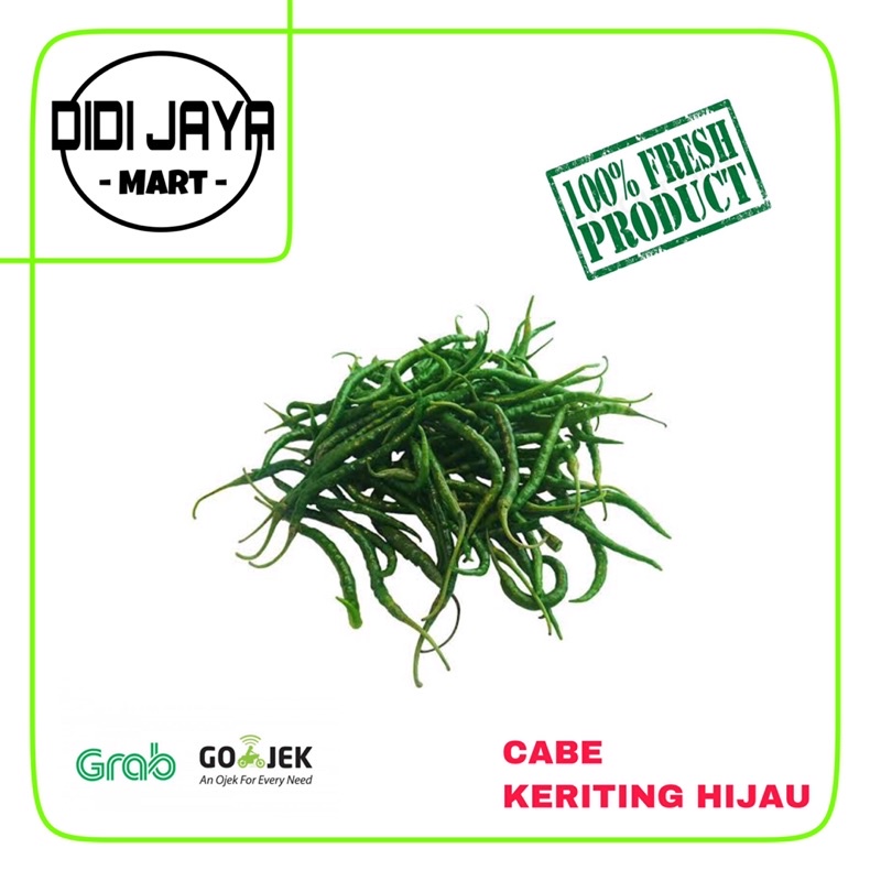 

Cabe kriting hijau / 250 gram