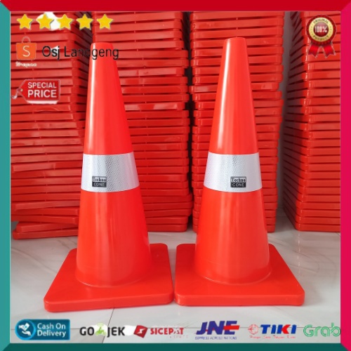 BISA COD |  Traffic Cone Techno Cone 75 cm Tipe 0166 75cm