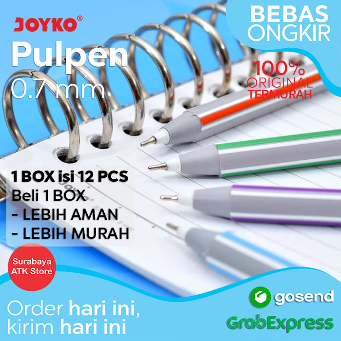 

Bulpen Joyko BP-275 Tris 0.7 mm Ball Pen Pulpen Pena Bolpoin