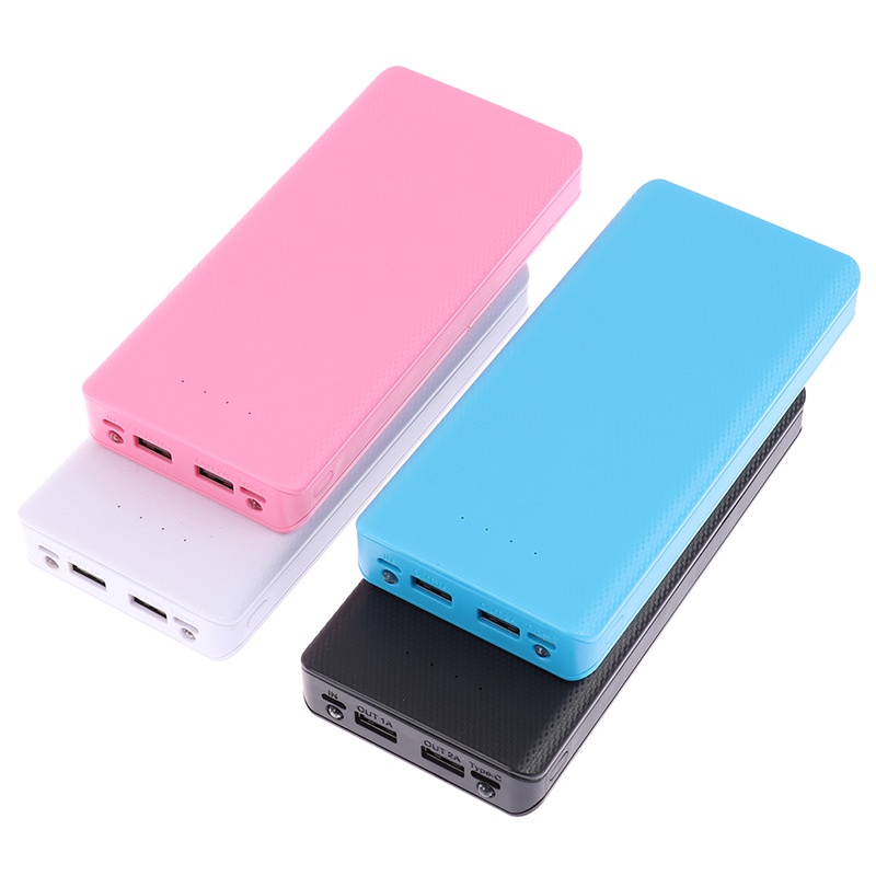 {LUCKID}Type C USB Battery Storage Box 8x18650 DIY Mobile Power Bank Phone Charger Case