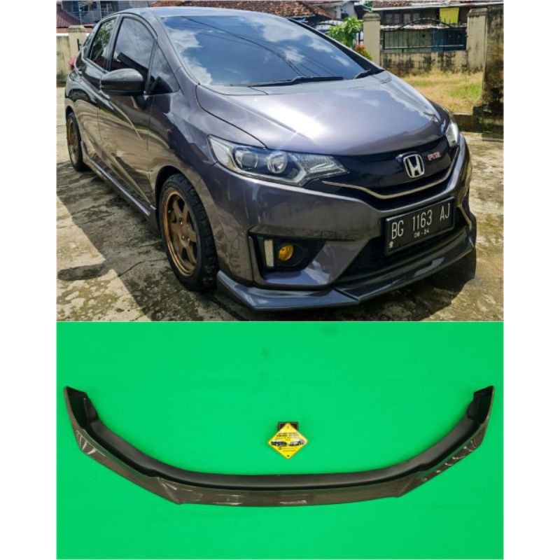 lip lips depan carbon kevlar honda jazz GK5 non facelift 2014 sd 2018