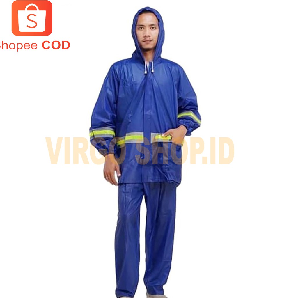 Reflekta Jas Hujan Jaket Celana Bahan Pvc / Mantel Hujan / Jas Hujan / Jas Hujan Jaket Celana / Jas Hujan PVC / Mantel Hujan Murah / Jaket / Jaa Hujan / Jas