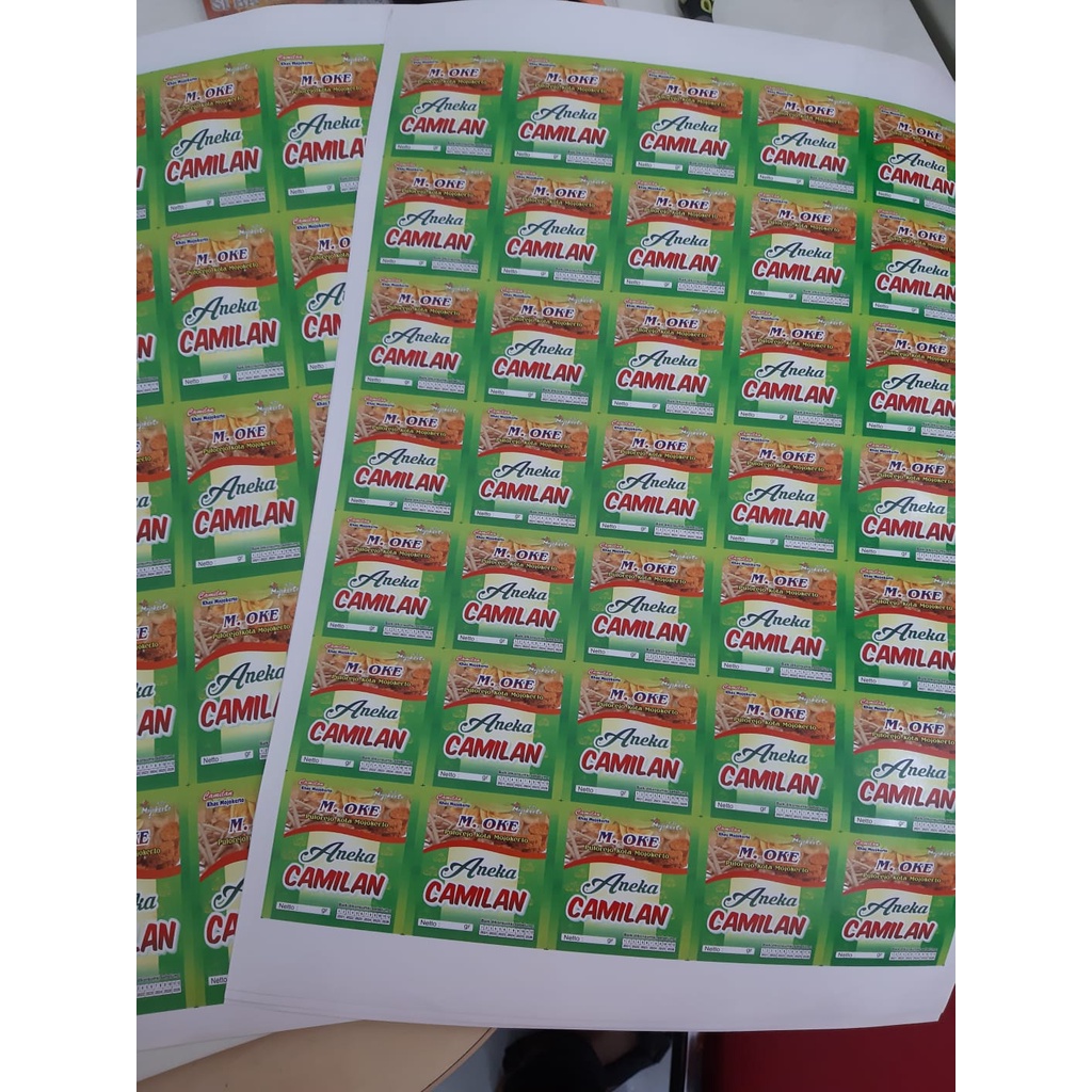 

stiker label bontaq/cromo dan vinyl