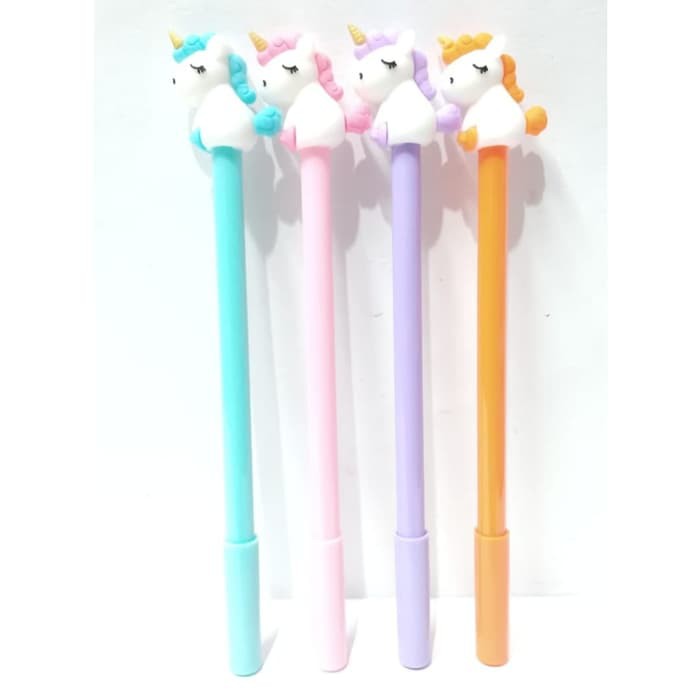 

Pulpen Bolpen Kepala Unicorn Alat Tulis Gel Hitam 0.5 mm Tipe X