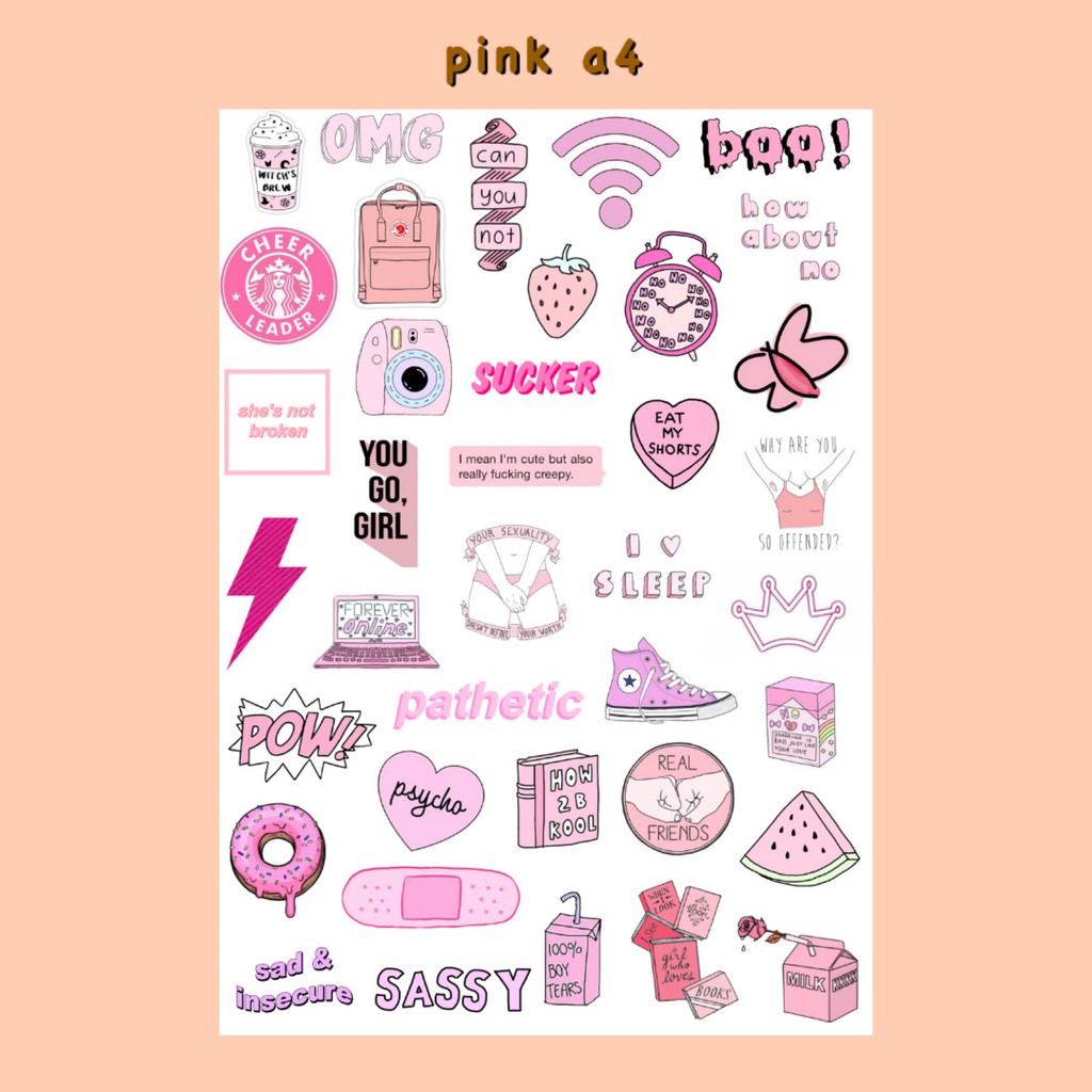 

STICKER TUMBLR PINK