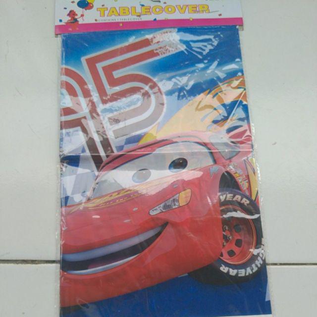 Table Cover / Taplak Meja Karakter Cars Mickey Minion Avenger Spiderman