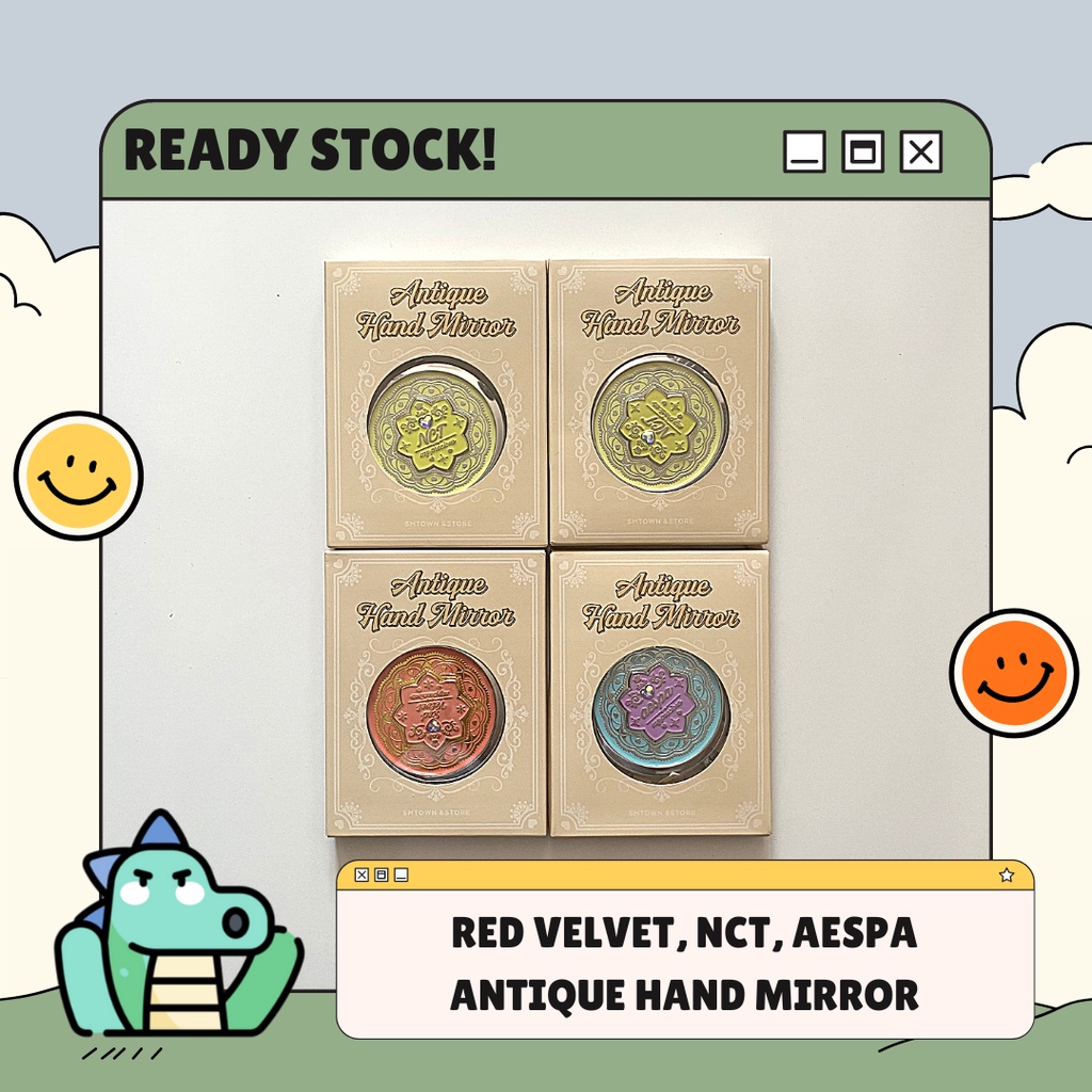 [READY STOCK] Red Velvet NCT aespa - Antique Hand Mirror Irene Jaehyun Jungwoo Winter