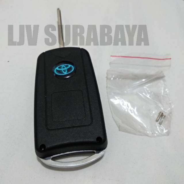 casing kunci flip key model lipat 3 tombol toyota avanza veloz rush