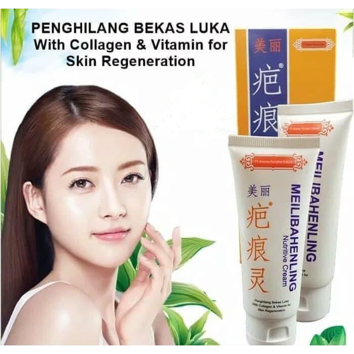 Obat Penghilang Bekas Luka Jerawat Meilibahenling Cream Asli-Original