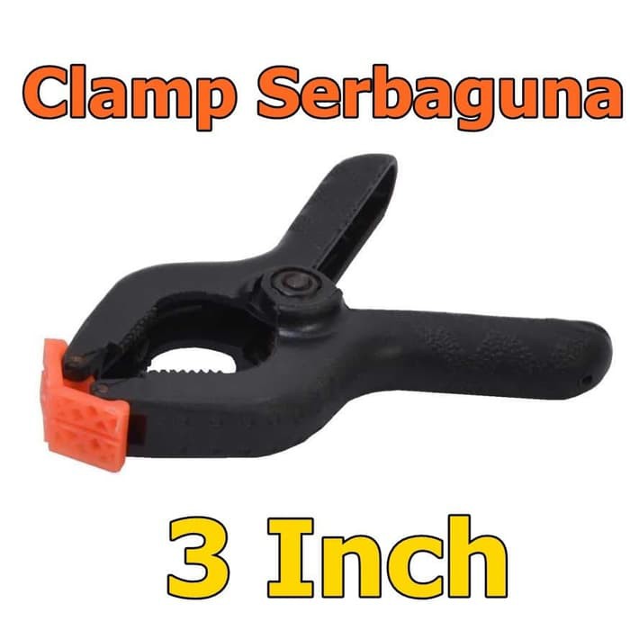 Klem Kayu 3 inci inch Serbaguna Clamp Besi Kaca Kertas Triplek Catok Capit