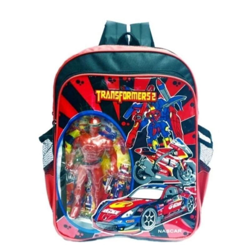 TAS RANSEL ANAK COWO TK/SD BERADIAH ROBOT