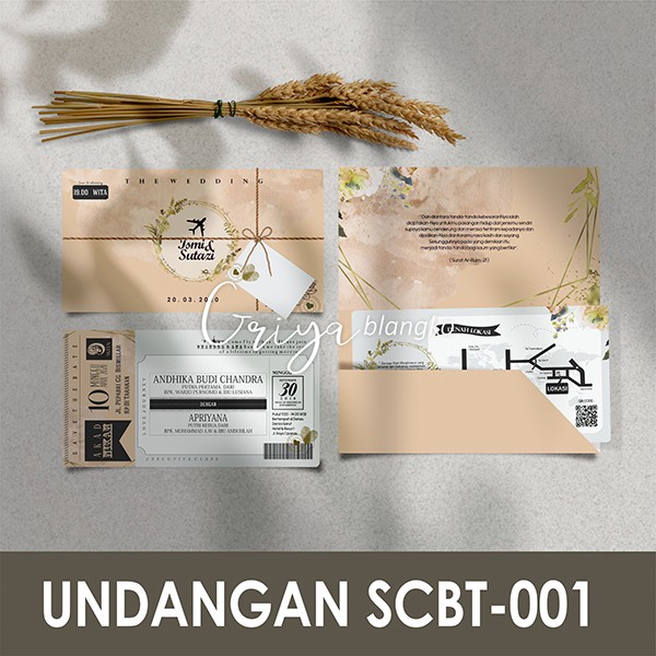 SCBT-001 GRIYA CARD | UNDANGAN BLANKO MURAH | Blangko Undangan | Griya Blangko | Undangan Blangko Pr