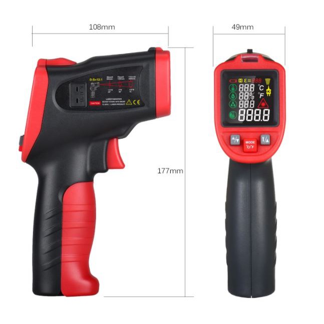 Infrared Thermometer Industrial Termometer Wintact WT323D