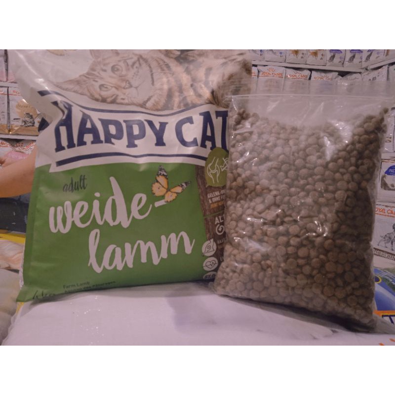 happy cat lamb 1kg cat food