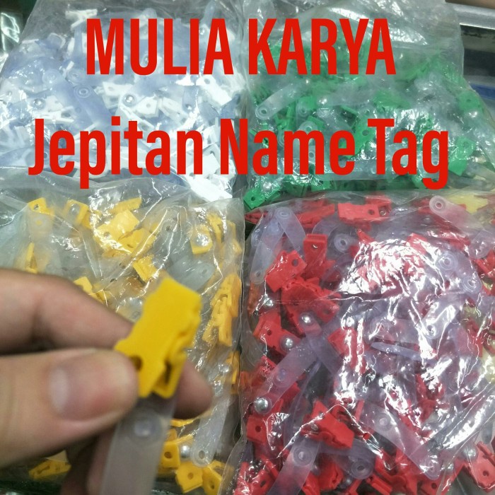 

Id Card - Jepitan Name Tag Jepit Buaya Plastik