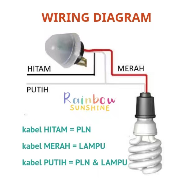 Saklar Sensor Cahaya Lampu Otomatis Photocell Sensor Cahaya