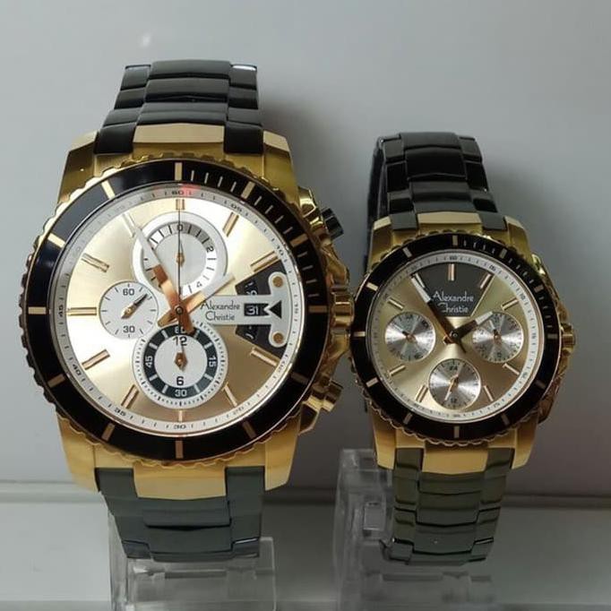 Jam Tangan Alexandre Christie Couple 6455 H8765