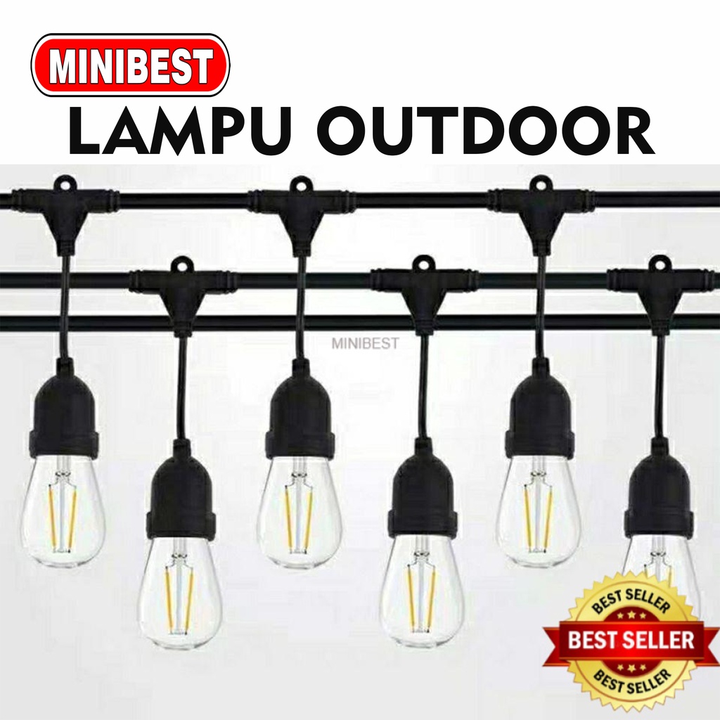 [MB] KABEL FITTING Gantung 5M 10M - 100METER Lampu Cafe Dekorasi / KABEL LAMPU KAFE OUTDOOR (MB555)