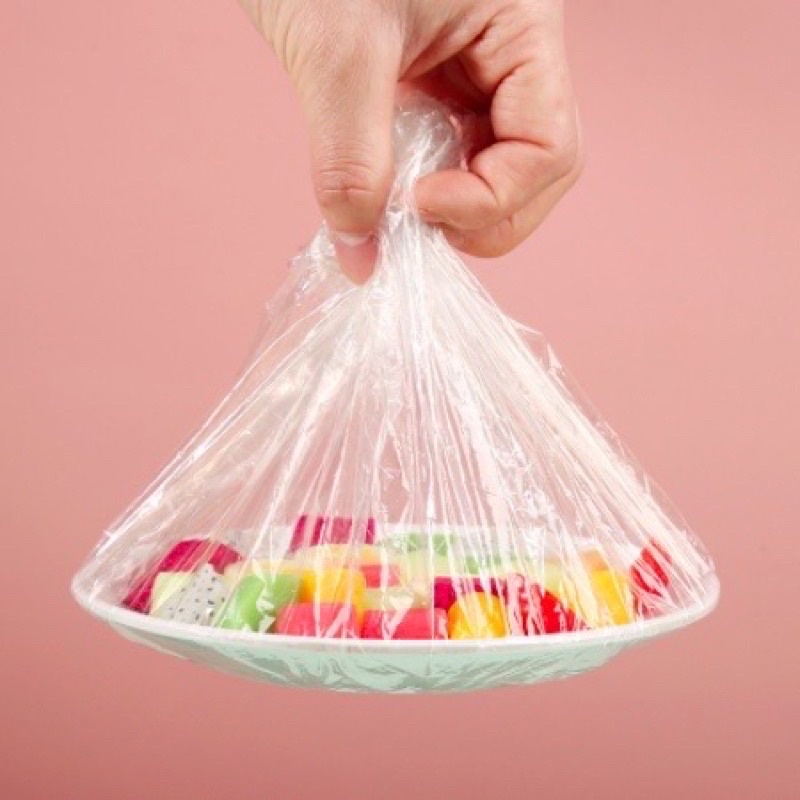 Shower Caps Plastik Sekali Pakai Serbaguna Plastik Pelindung Makanan Penutup Rambut Kepala Hair Cap Pelindung Cat Rambut RO2