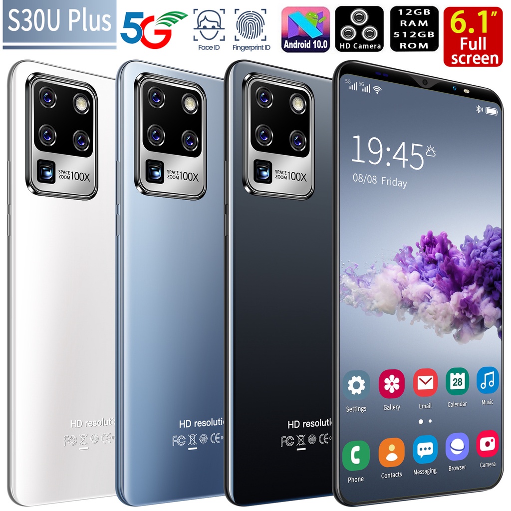S30U Plus Handphone Android 6.1 inci Ponsel Ultra 8GB HD Handphone Dual SIM Smartphone