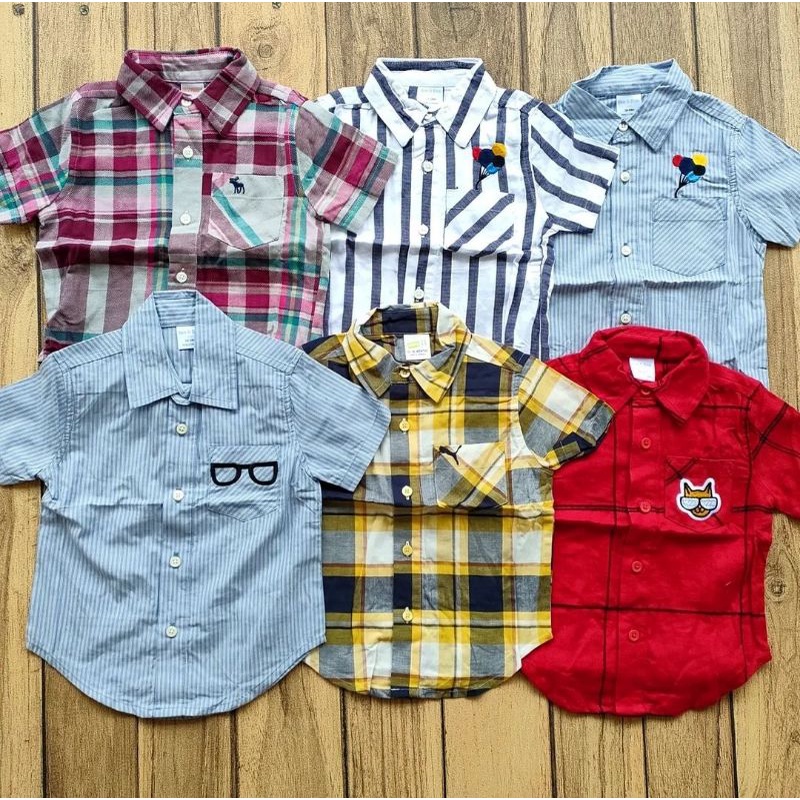 kemeja anak original gymboree, crazy8, bee& bae