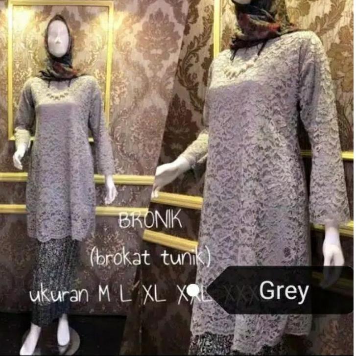 ☺ Kebaya Brukat Tunik Modern/ Kebaya brokat / kebaya brokat baju kurung ➲