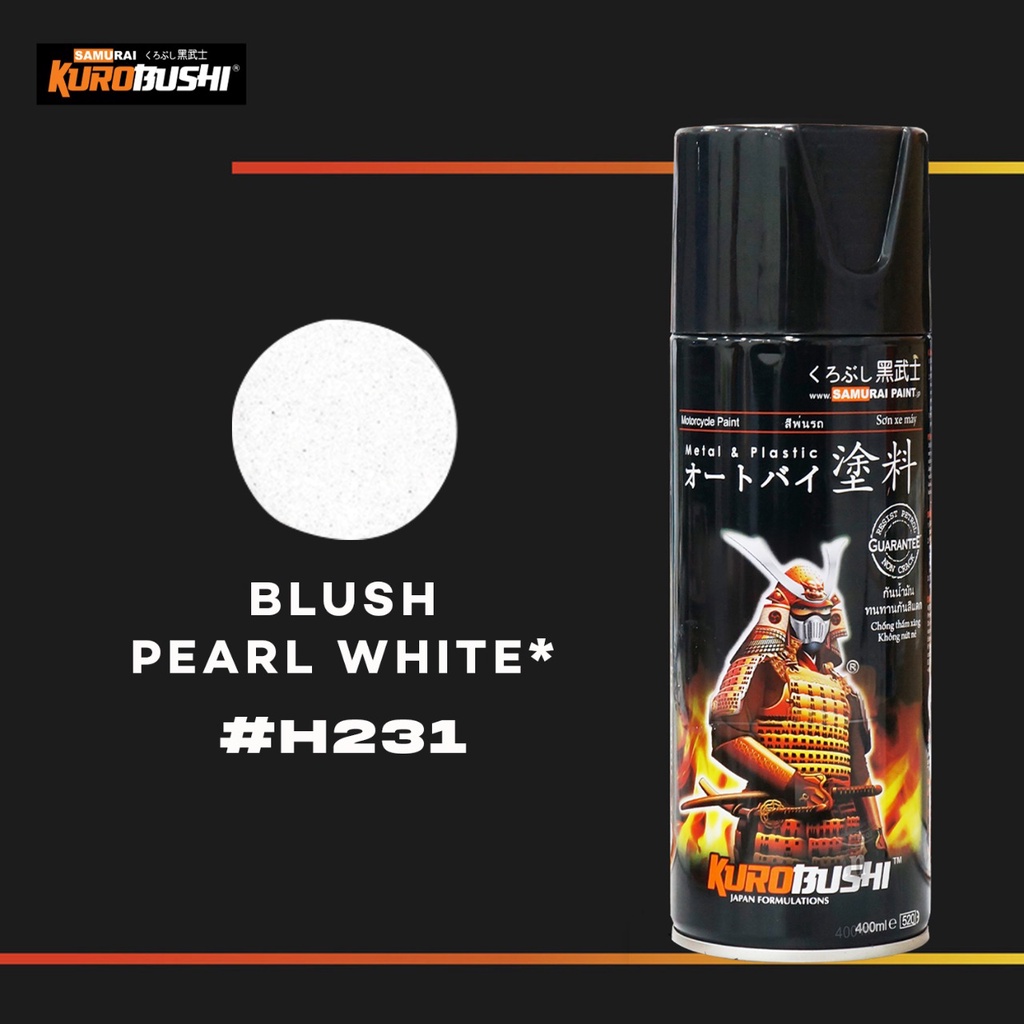 Samuraipaint, Blush Pearl White H231 Cat Aerosol Kualitas Kompresor