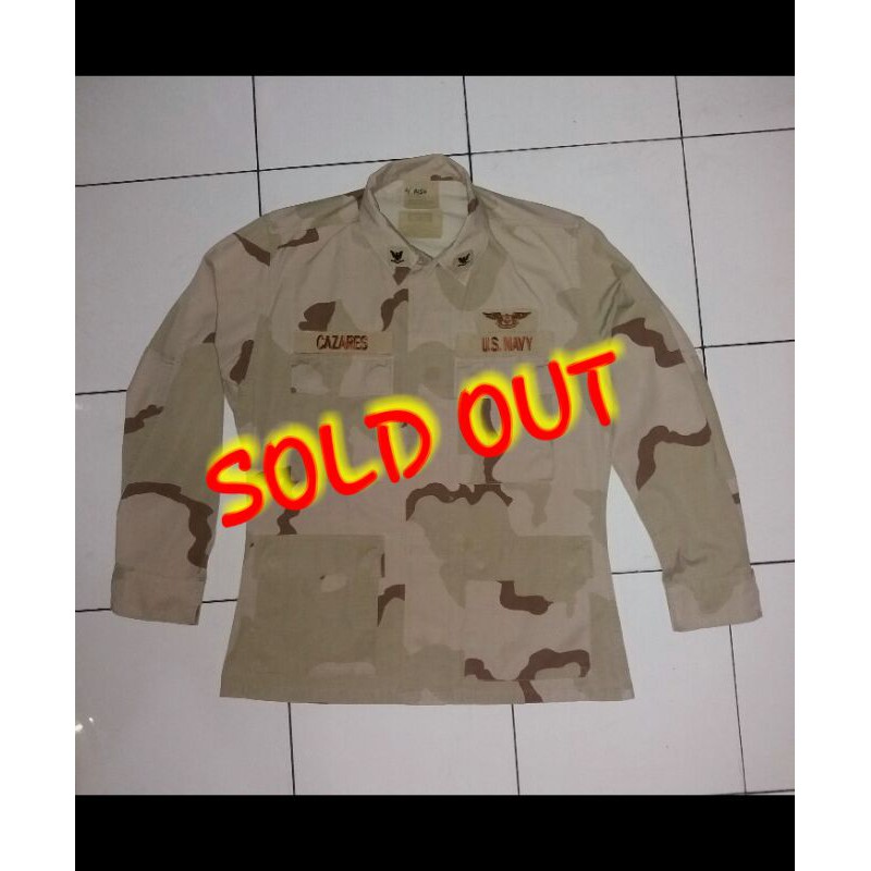 BDU 3dcu Us Navy Issue not Kemeja Fashion Desert Camo