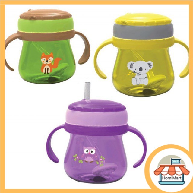 BABY SAFE Cup Weighted Straw JP019 (Gelas Botol Minum Air / Susu Anak Bayi dengan Sedotan Pemberat)