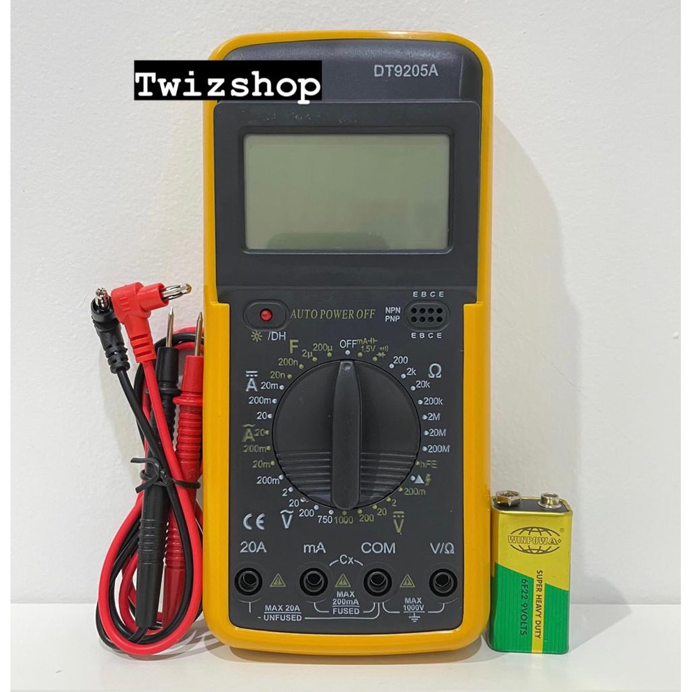 Multitester Digital DT-9205A / Multimeter Avometer Digital DT 9205A