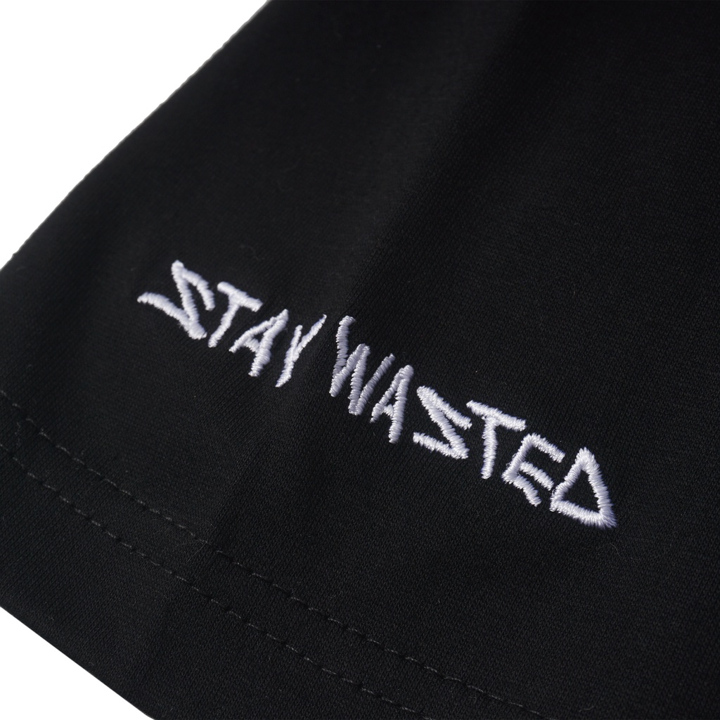 CUTS | T-Shirt Oversize | STAY WASTED | Black