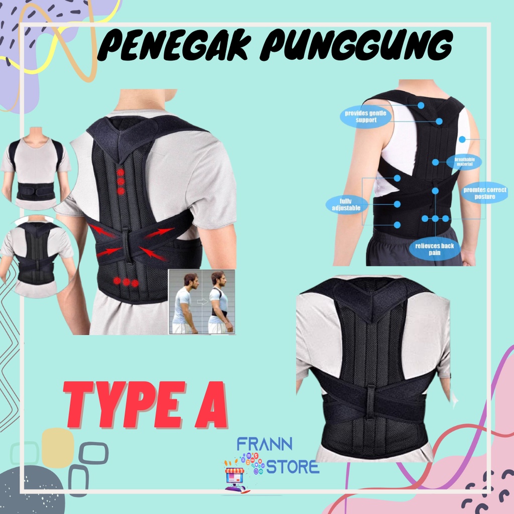 Jual Penyangga Penegak Pembentuk Punggung Badan Posture Support Brace ...