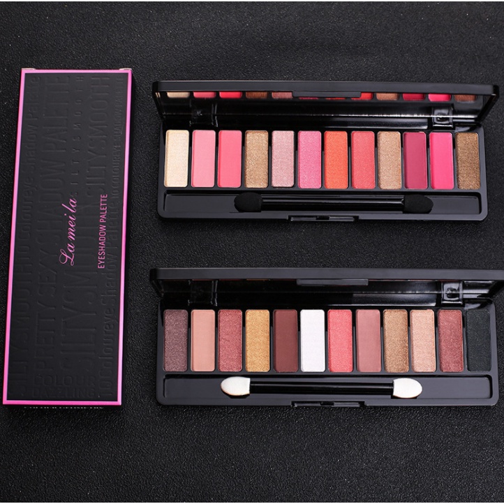 LAMEILA NEW 12 Colour Palette Eyeshadow 12 Warna Eyeshadow Nude Color Eyeshadow LA010 1111