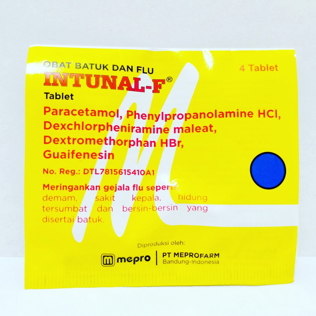 INTUNAL F FORTE KUNING 1 STRIP 4 TABLET