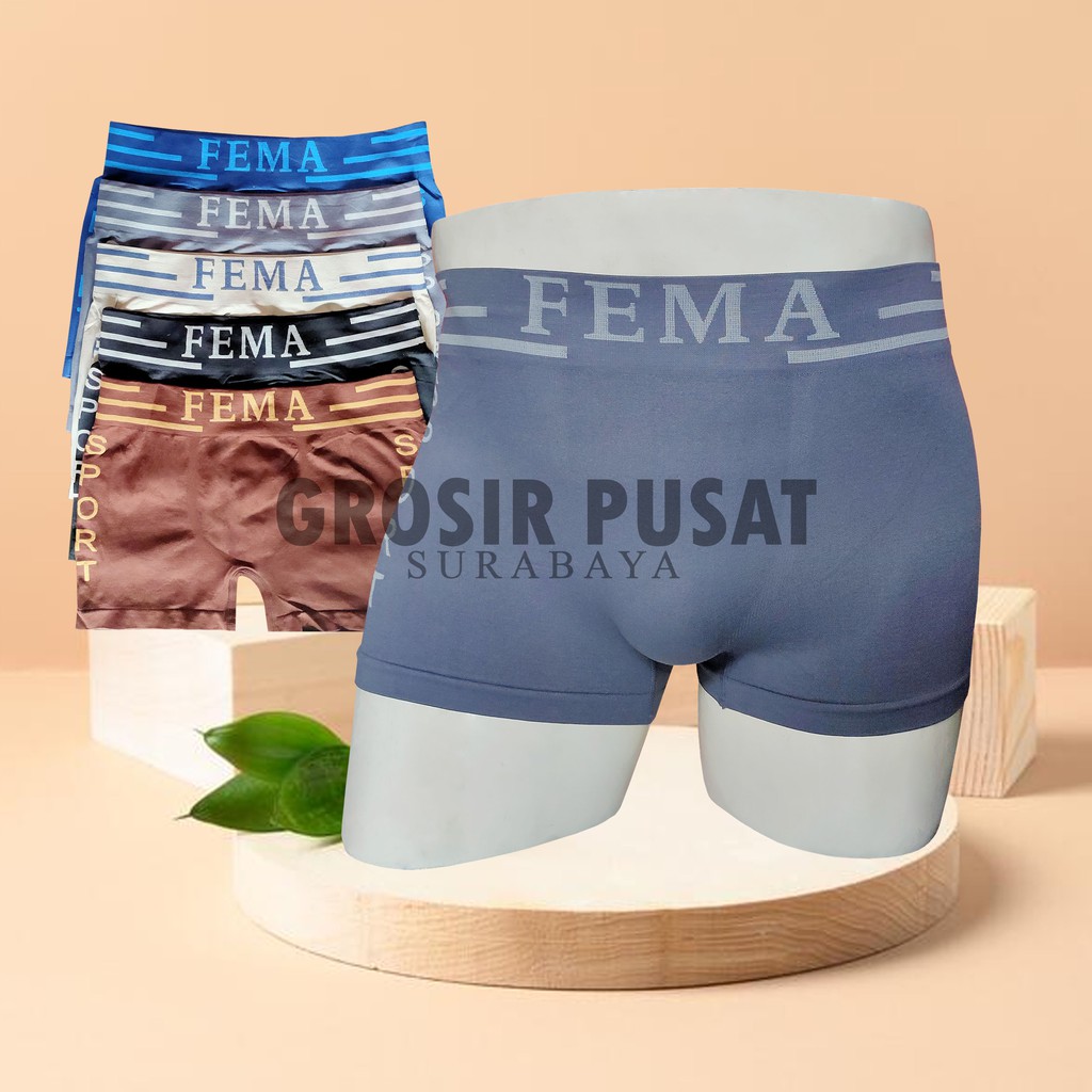 Celana Dalam Boxer Pria Merk Fema