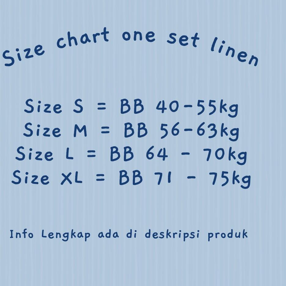 SET~0209>☛|⭐ ONE SET LINEN ATASAN LINEN BAWAHAN LINEN BAJU LINEN CELANA LINEN KEMEJA LINEN BAHAN ADE