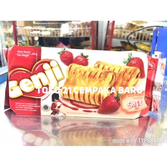 

Monde Genji SOFT PIE STROBERI 85 gram | Biskuit Biscuit Pai Selai Stroberi