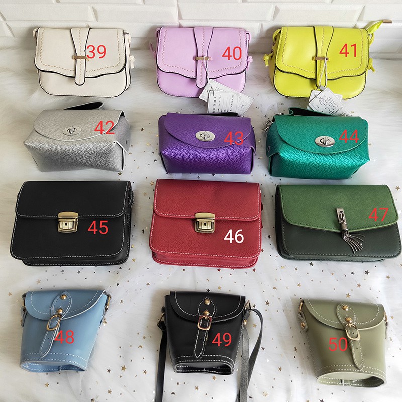 3pcs  total  99.000 tas impor wanita cewek  selempang murah  fashion slingbag kulit sintetis promo