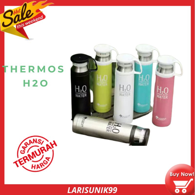 Thermos Tempat Air Minum Tahan Panas Dingin Bahan Stainless