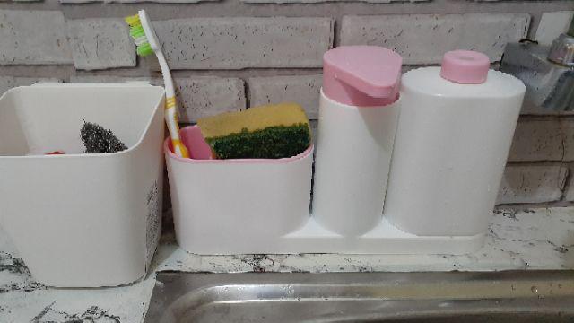 Dispenser Sabun Cuci Tangan Dan Cuci Piring Sink Organizer