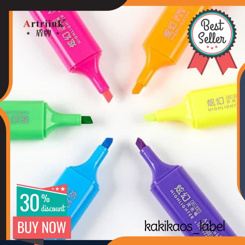 

Artriink Stabilo Highlighter Boss Joyko Neon Terang atk 1-5mm HI-901