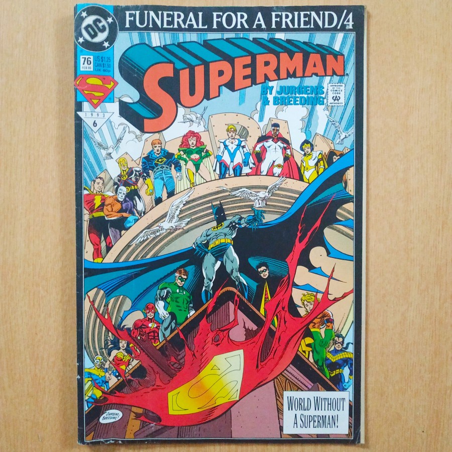 Komik Superman Funeral for A Friend/4