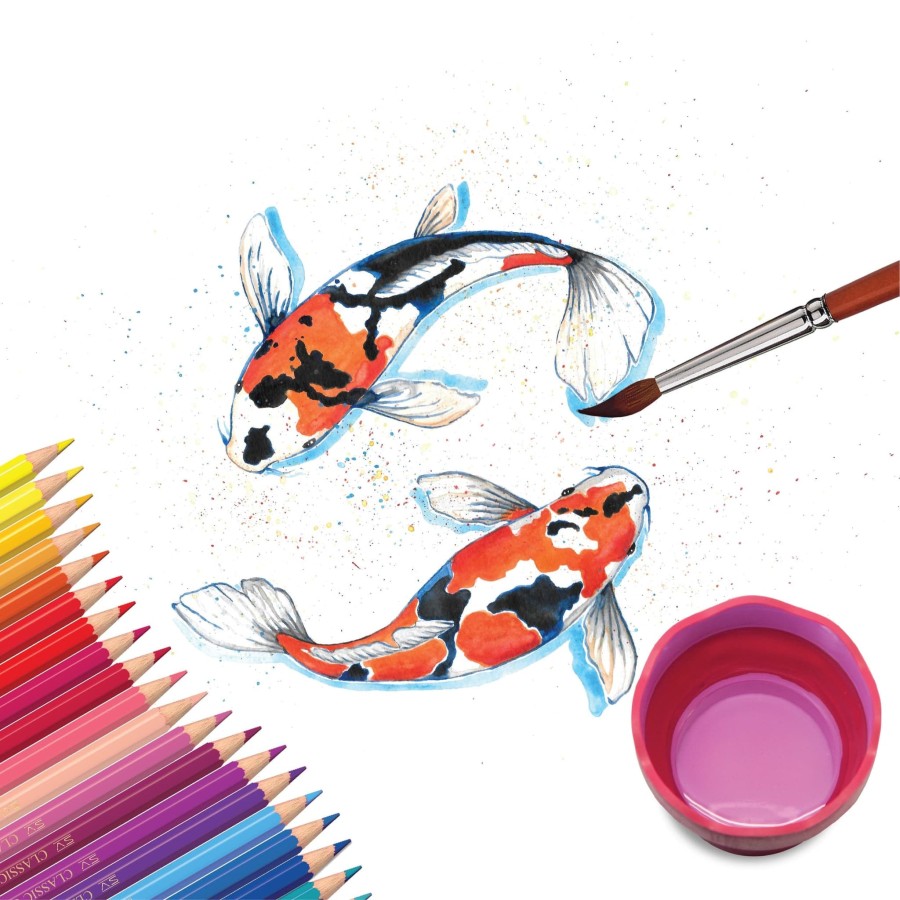 Pensil Warna Watercolour Faber castell - Watercolour Pencil 12L - 12warna-2