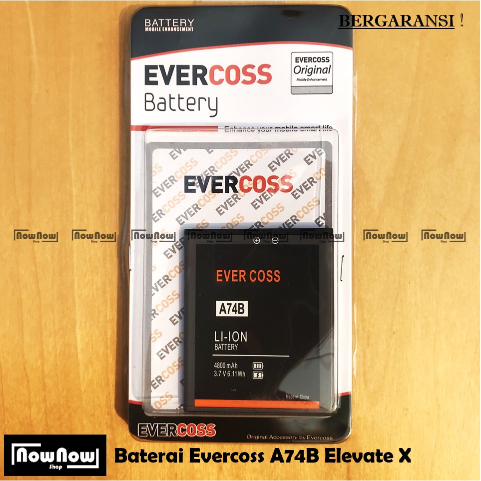 Baterai Evercoss A74B Elevate X Original Double Power Batre Battery HP Evercross Cross