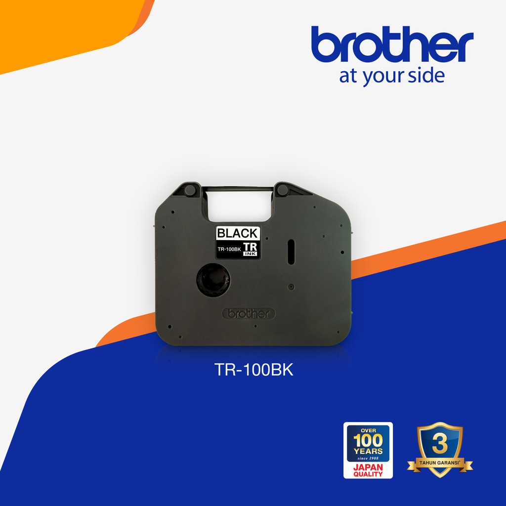 Brother Label Tape TR-100BK Laminated Tapes Black 100mm - Original