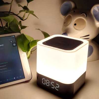 SPEAKER JAM BLUETOOTH/Jam Alarm Bluetooth Speaker Colorful LED Light