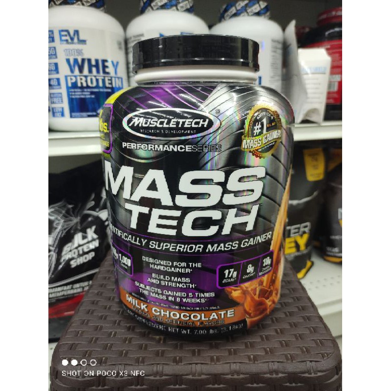 mt mass tech 7 lbs muscle tech weight gain mass gainer mastech ori