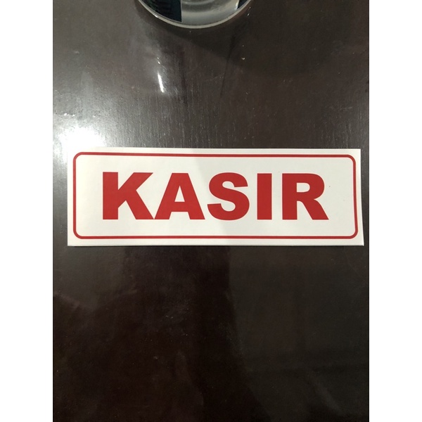 Sticker Kasir