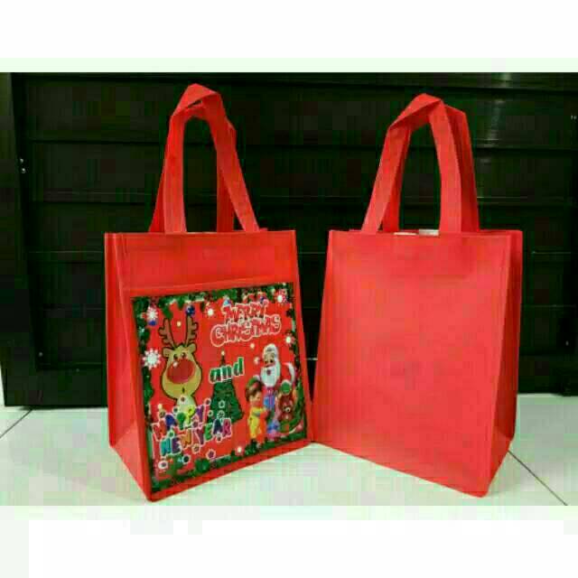 

Tas souvenir Natal model kantong custom